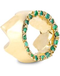 Allison Read Smith Gold Crown Emerald Pendant - Metallic