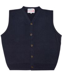 Garbstore The English Difference Kendrew Vest Navy - Blue