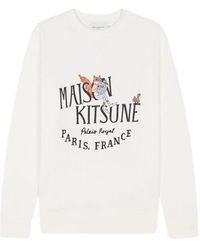 Maison Kitsuné Cotton Oly Palais Royal News Classic Sweatshirt 