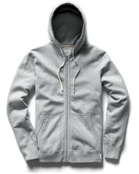 Reigning Champ Mid Wt Terry Full Zip Hoodie H. Gray
