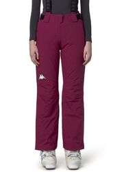 Kappa - 8Cento 834 Pantaloni Donna Rosso - Lyst