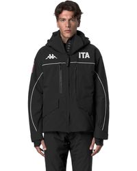 Kappa - 6Cento 602Fp Ita Giacche Uomo Nero - Lyst
