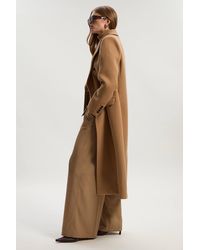 Karen Millen - Forever Wool Double Breasted Tailored Midi Coat - Lyst