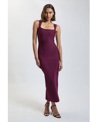Karen Millen - Figure Form Bandage Strappy Knit Maxi Dress - Lyst