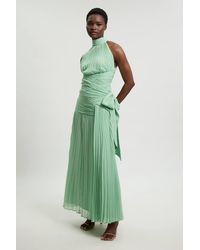 Karen Millen - Crinkle Chiffon Woven Maxi Skirt - Lyst