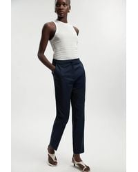 Karen Millen - Petite Essential Techno Crop Woven Trouser - Lyst