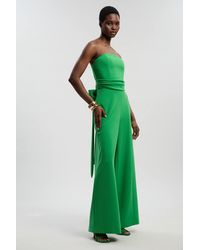 Karen Millen - Soft Tailored Bandeau Jumpsuit - Lyst