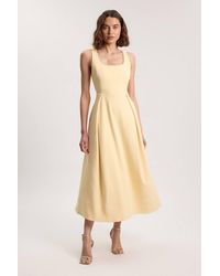 Karen Millen - Tailored Full Skirt Midi Dress - Lyst