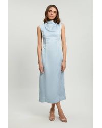 Karen Millen - Jacquard Sleeveless Woven Maxi Dress - Lyst
