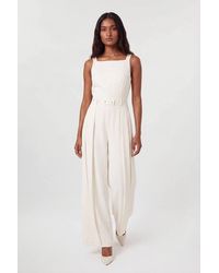 Karen Millen - Tailored Crepe Pleated Kilt Jumpsuit - Lyst