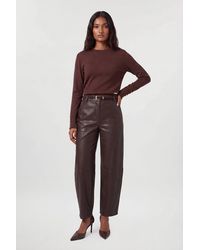 Karen Millen - Forever Viscose Blend Knitted Long Sleeve Crew Neck Jumper - Lyst
