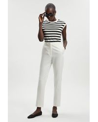 Karen Millen - Petite Essential Techno Crop Woven Trouser - Lyst