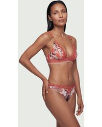 Karen Millen - Scarf Mirrored Print Bikini Bottoms - Lyst