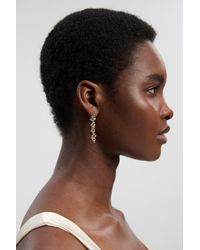 Karen Millen - Evolution Crystal Drop Earrings - Lyst