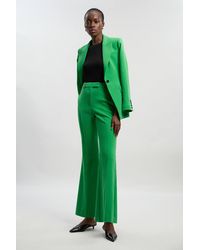 Karen Millen - Petite Compact Stretch Bootcut Tailored Trouser - Lyst