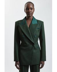 Karen Millen - Harper's Bazaar Tailored Double Breasted Blazer - Lyst