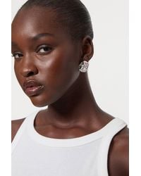 Karen Millen - Large Stud Statement Earrings - Lyst