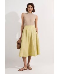 Karen Millen - Spring Tweed Tailored Pleated Full Skirt - Lyst