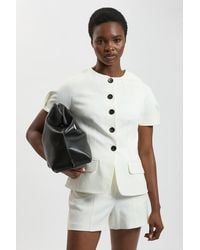 Karen Millen - Compact Stretch Tailored Shorts - Lyst