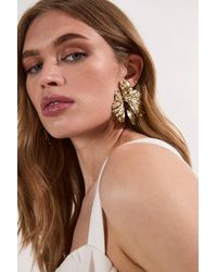 Karen Millen - Floral Stud Earrings - Lyst