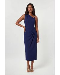Karen Millen - Compact Stretch Trim Detail Tailored Maxi Dress - Lyst