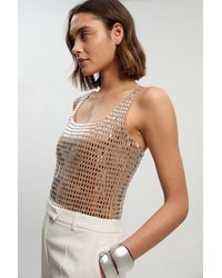 Karen Millen - Premium Crystal Embellished Top - Lyst