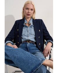 Karen Millen - Forever Tailored Button Military Blazer - Lyst