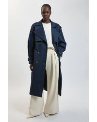 Karen Millen - Belt Detail Trench Coat - Lyst