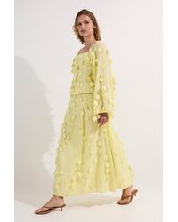 Karen Millen - Applique Woven Maxi Skirt - Lyst