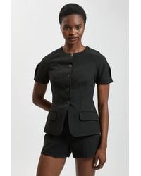 Karen Millen - Compact Stretch Tailored Shorts - Lyst