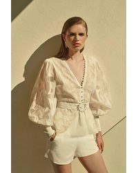 Karen Millen - Essential Techno Woven Shorts - Lyst
