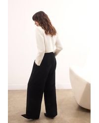 Karen Millen - Compact Stretch Pocket Straight Leg Trousers - Lyst