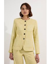 Karen Millen - Spring Tweed Tailored Pocket Front Tailored Blazer - Lyst
