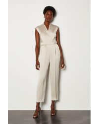 karen millen cream jumpsuit