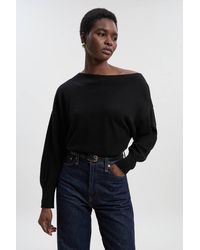 Karen Millen - Cashmere Blend Off The Shoulder Knit Top - Lyst