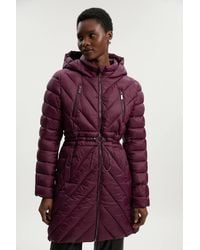 Karen Millen - Real Down Packable Coat - Lyst