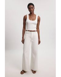 Karen Millen - Harper's Bazaar Denim Straight Leg Pocket Jeans - Lyst