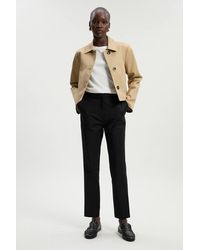 Karen Millen - Petite Essential Techno Woven Crop Trouser - Lyst