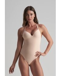 Karen Millen - Low Back Bodysuit Thong - Lyst