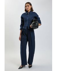 Karen Millen - Denim Barrel Leg Jeans - Lyst