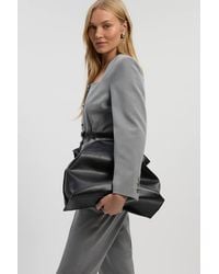 Karen Millen - Tailored Marl Belted Square Neck Blazer - Lyst