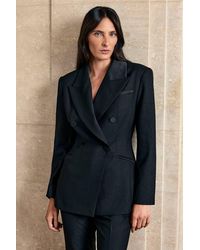 Karen Millen - Harper's Bazaar Tailored Double Breasted Blazer - Lyst
