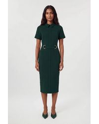 Karen Millen - Compact Stretch Tailored Pencil Dress - Lyst