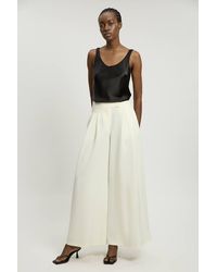 Karen Millen - Soft Tailored Wide Leg Trouser - Lyst
