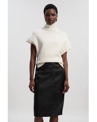 Karen Millen - Forever Leather Signature Pencil Skirt - Lyst
