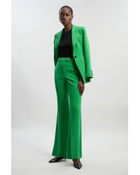 Karen Millen - Compact Stretch Bootcut Tailored Trouser - Lyst