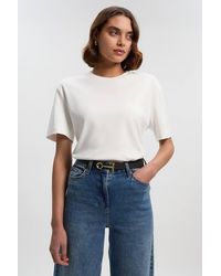Karen Millen - Snaffle Trim Leather Belt - Lyst