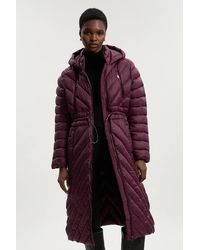 Karen Millen - Lightweight Knee Length Packable Coat - Lyst