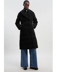 Karen Millen - Wool Hybrid Padded Puffer Midi Coat - Lyst