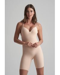 Karen Millen - Low Back Bodysuit Short - Lyst